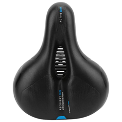 plplaaoo Cojín de Asiento de Bicicleta, sillín de Bicicleta de montaña de Cuero Artificial, sillín de Bicicleta cómodo y Transpirable, cojín de Asient precio