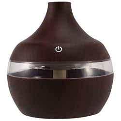 Cookwowe USB 300Ml Aroma Humidificador Aromaterapia Grano De Madera 7 Color Luces Led Aromaterapia Eléctrico Aceite Esencial Difusor De Aroma en oferta