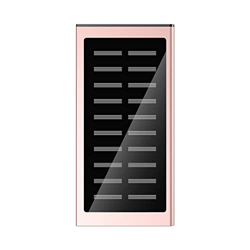 Solar Power Bank Wireless Charging - Delgado mini Power Bank portátil 20.000 mAh, ahorro de energía, central eléctrica con 2 salidas USB, para calefac en oferta