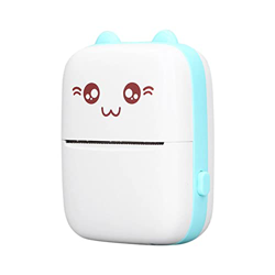 Impresora adhesiva, impresión térmica azul Bluetooth conexión mini impresora térmica con papel de impresión para la escuela en oferta