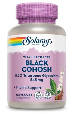 Cimicífuga Black Cohosh Root & Extract 545mg - 120 Capsulas Vegetales - Suplemento de Apoyo a la Salud y la Menopausia - Sin OGM - Apto para Veganos y
