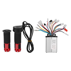 RiToEasysports Controlador de Velocidad sin Escobillas de Motor de 36V 48V 350W con Empuñadura de Acelerador para Bicicletas Eléctricas Y Motocicletas características
