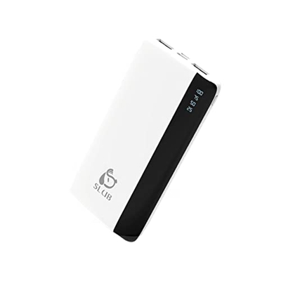 SLuB Power Bank 12000mAh Bateria Externa Carga Rapida Perfil Bajo Dos (2A) Puertos de Carga Rápida USB C Pantalla de Alimentación Digital LCD para iPh