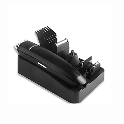 FMOPQ Hair Clipper Hair Cutting Kit for Men 5-in-1 USB Rechargeable Electric Beard Trimmer Low Noise Professional Beard Ear and Nose Trimmer Barbers G