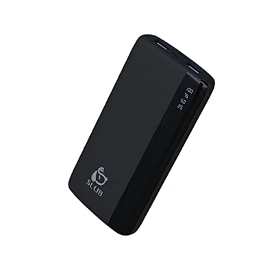 SLuB Power Bank 12000mAh Bateria Externa Carga Rapida Perfil Bajo Dos (2A) Puertos de Carga Rápida USB C Pantalla de Alimentación Digital LCD para iPh