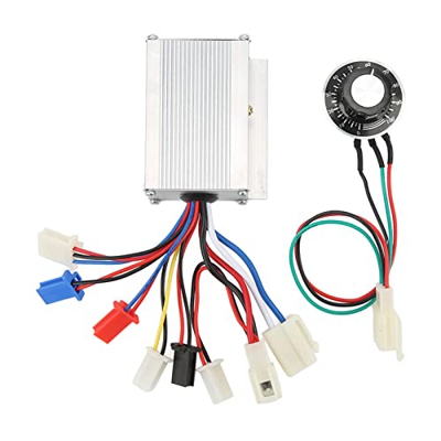 RiToEasysports Controlador de Velocidad Cepillado de Motor de 250W Y 12V con Interruptor de Velocidad de Perilla de Bicicleta Eléctrica para Bicicleta