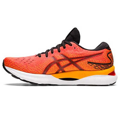 ASICS Gel-Nimbus 24, Sneaker Hombre, Cherry Tomato/Black, 44.5 EU