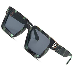 SHEEN KELLY Gafas de sol millonarias retro Gafas de sol cuadradas punk Rock Hip hop Gafas de sol hombres mujeres precio