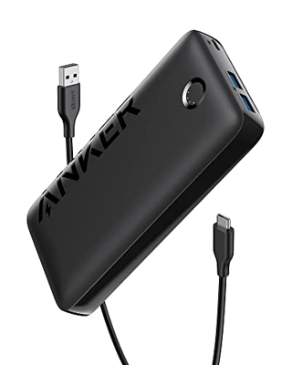 Anker 335 Power Bank (PowerCore 20K), Cargador portátil de 20 W con Carga rápida USB-C, Compatible con el iPhone de Las Series 13/12, Samsung, iPad Pr