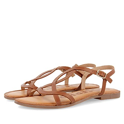 Sandalias de tiras finas marrones para mujer NAVASSA