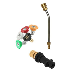 GANMEI Adaptador de lavadora a presión de coche, lanza de varita de extensión de 30 grados, 5 puntas de boquilla para accesorios K2 K3 K4 K5 K6 K7 en oferta