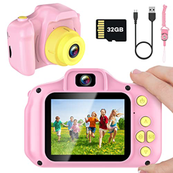 Cámara de Fotos Infantil,12MP 2 Pulgadas 1080P HD Selfie Kids Camera,Camara Niños,con Pantalla IPS HD,Tarjeta TF 32 GB Camara Fotos Niños,Regalos para en oferta