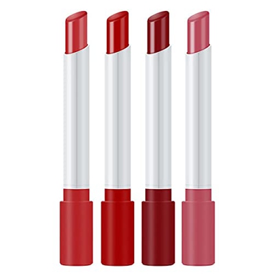 Tinta De Labios Conjuntos de brillo Cambio de regalo Velvet-Lip Long Of Temperature Set para mujeres 4 lápices labiales Lápiz labial polarizado durade