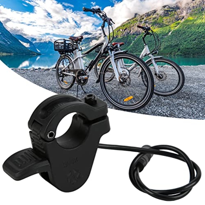 Tefola Acelerador de Pulgar para Bicicleta eléctrica, Acelerador de Acelerador de Bicicleta Acelerador de Control de Velocidad 300X Ambos Lados Dispon