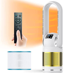 Ventilador de torre caliente y frío con filtro,ventilador sin aspas,ventilador calefactor de 2000W,8 velocidades,temporizador de 8 horas,pantalla LED, precio