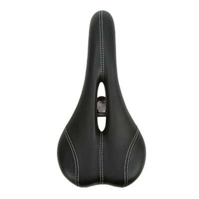 SOONHUA Asiento de bicicleta cómodo de espuma viscoelástica, asiento de bicicleta hueco transpirable para bicicleta de trekking, bicicleta de montaña 