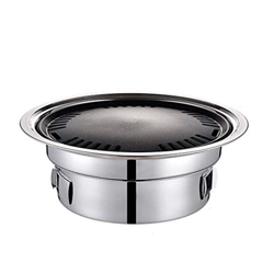 QHYTL Parrillas de Barbacoa de Estilo Coreano, Parrillas de Barbacoa de Acero Inoxidable, Parrilla de carbón para Barbacoa al Aire Libre, Estufa para  en oferta