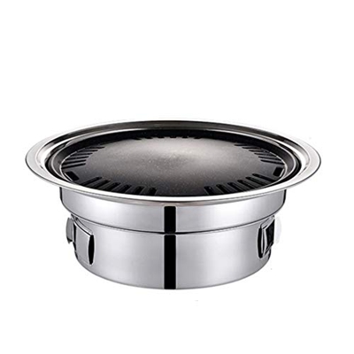 QHYTL Parrillas de Barbacoa de Estilo Coreano, Parrillas de Barbacoa de Acero Inoxidable, Parrilla de carbón para Barbacoa al Aire Libre, Estufa para 