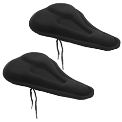 laxyy 2X Espuma de EVA Gruesa Suave para Bicicleta Ciclismo Silla Cubierta de Asiento del Cojin del Amortiguador Negro características