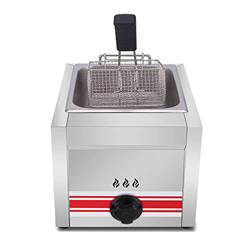 Freidora de Acero Inoxidable, Potencia de Fuego Ajustable, con Cestas, para Patatas Fritas, Donas, Pescado, Limpieza Fácil, Revestimiento Antiadherent en oferta