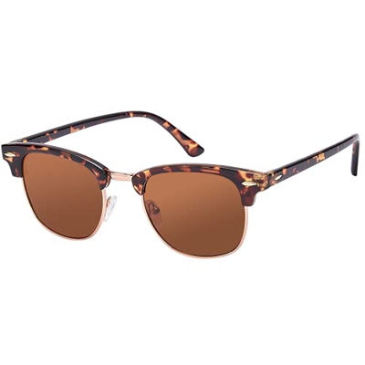 EFE Gafas de sol polarizadas mujer hombre unisex polaroid gafas Retro y Moda ligeros comodos protección UV400 redondas para Pesca Senderismo Conducir 