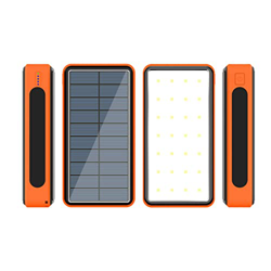 Banco de energía inalámbrico de 80000mAh, Banco de energía Solar portátil de Carga rápida, 4 baterías externas de Viaje USB para iPhone, Xiaomi, Samsu precio