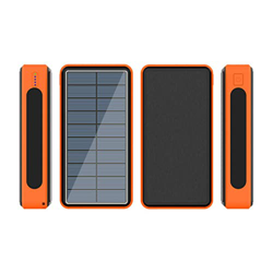 80000 mAh Energía Solar Powerbank inalámbrico Batería Externa Solar 4 Puertos USB Cargador de teléfono portátil Carga rápida SolarOrange precio
