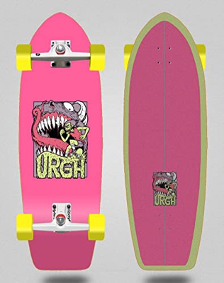 Urgh surfskate Complete with SGI Surf Skate Trucks Monster Pink 31 Fat Tail
