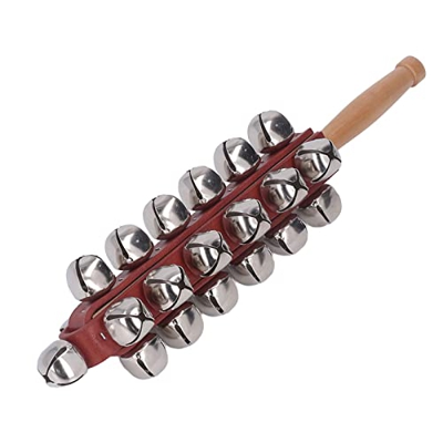 Campanas con Mango de Madera, Instrumento Musical de Percusión con Palo de Cascabel de Mano, Juguete de Pandereta Educativo Divertido para Niños para 