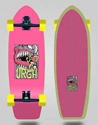 Urgh Cruiser Skate Skateboard Trucks 180mm Monster Pink 31 Fat Tail características
