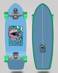 Urgh surfskate with T12 Surf Skate Trucks Monster Blue 31 Fat Tail características