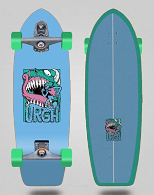 Urgh surfskate with T12 Surf Skate Trucks Monster Blue 31 Fat Tail