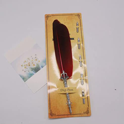 Vintage Escribir Pluma Pluma Metal Delicado Pluma Hermosa Escritura Papelería Set Valentine Regalo De Navidad-rojo, China precio