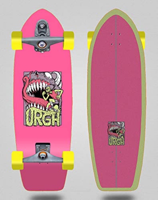 Urgh surfskate with T12 Surf Skate Trucks Monster Pink 31 Fat Tail