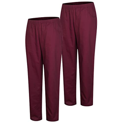 MISEMIYA - Pack 2 Pcs - PANTALÓN Sanitario Unisex - Uniforme Sanitario Uniformes MEDICOS PANTALÓN DE Trabajo - Ref.8312 * 2 pcs - XL, Granate 21 características