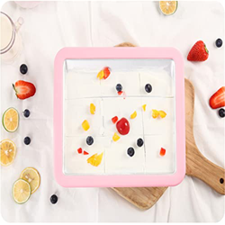 Mini Ice Cream Maker Cartoon Fried Ice Machine Fried Yogurt Machine Pan Home Stir Yogurt Machine with Fried Ice Shovel características