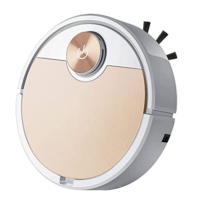 2200pa Automatic Suction Robot Vacuum Cleaner Super Quiet App Control for Floors/Tiles/Pet Hair/Household Cleaning Silver (Gold)