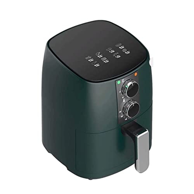 Air Fryer Home 4.5L Large Capacity Electric Air Fryer Multifunctional Smart French Fries Machine Fat Fre(Air fryers) (Black) (Green)