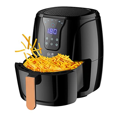 Air Fryer for Home Use 4.5L Timer and Fully Adjustable Temperature Controlled Digital Touchscreen Air Fryers Oil Free and Low Fat Cooking