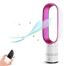 Tower Fan Tower Fan with Remote Space-Saving Portable Floor Bladeless Fan for Bedroom Living Rooms Office Pink (Pink) características