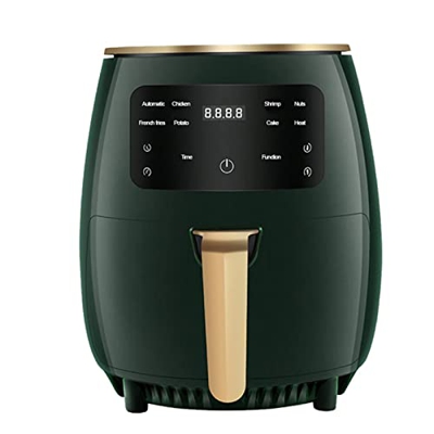 4.5L Air Fryer Electric Air Fryer for Home Use Easy Clean 360° Baking 1400W Nonstick Basket Oil Hom(Air fryers)