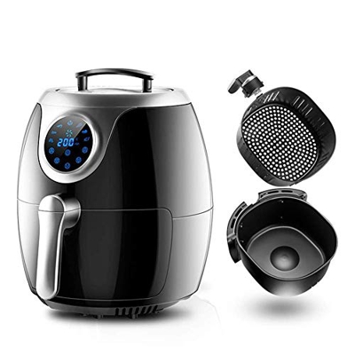 Air Fryer 8 L Hot Air Fryer Accessories Adjustable Temperature Control Timer Healthy Low Fat Cooking Air Circulation Technology