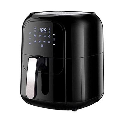 1400W Intelligent Large Air Fryer 5L Air Fryer with Digital Display Timer and Fully Adjustable Temperature Control for Low-Fat Cooking and Healthy Oil