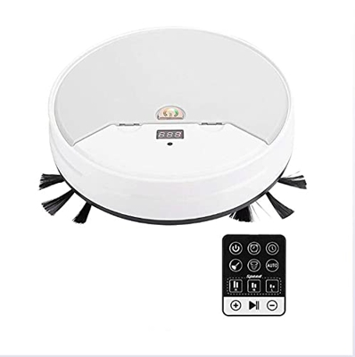Robot Vacuum 1800Pa Suction Robot Vacuum Cleaner with Water Tank Mop Cleaner Multi-Functional Smart Ultra-Thin Sweeping Floor Intelligent Cleaning Pet