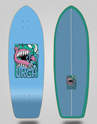 Urgh monopatin Skate Skateboard surfskate Deck Tabla Monster Blue 31 Fat Tail en oferta