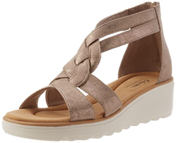 Clarks Jillian Bright, Sandalia. Mujer, Gris Topo, 39 EU en oferta