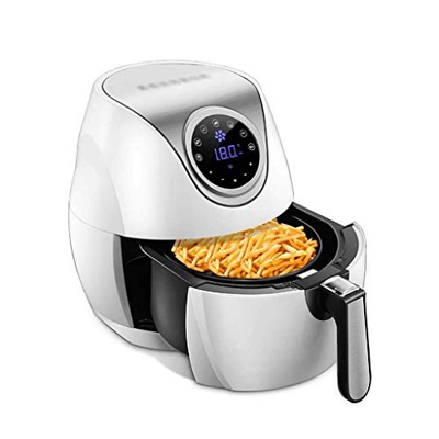 RHANA Freidora de Aire Multifuncional, 2.5L 1200W con Pantalla táctil LED Digital Función de Apagado automático Control de Temperatura Ajustable Inter
