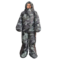 WOKEZ Saco de Dormir portátil, Saco de Dormir humanoide portátil de 3 Estaciones con Brazos y pies, Ideal para Adultos Que viajan al Aire Libre para A precio