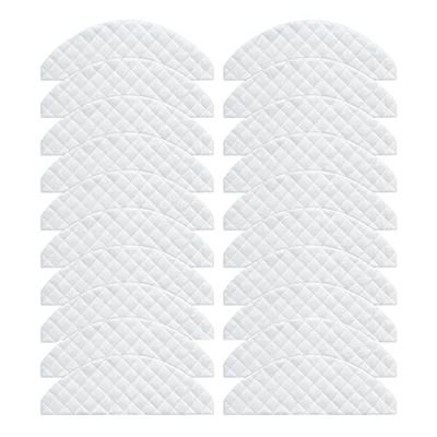 SILVEDA Accesorios para aspiradora trapeador apto para Roidmi EVE Plus robot aspirador trapeador paño de limpieza piezas de repuesto (color: blanco)