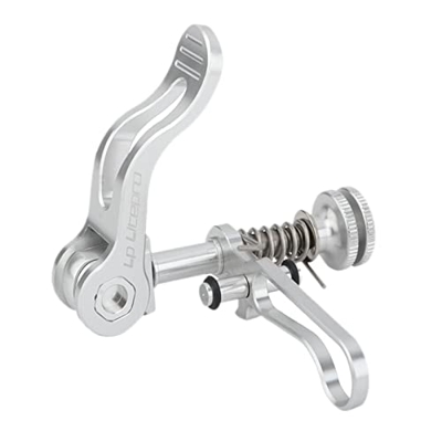 Oshhni Abrazadera de de sillín de Bicicleta Aleación de Aluminio Palanca de Poste de sillín de Bicicleta Plegable Durable Sillín de liberación rápida,